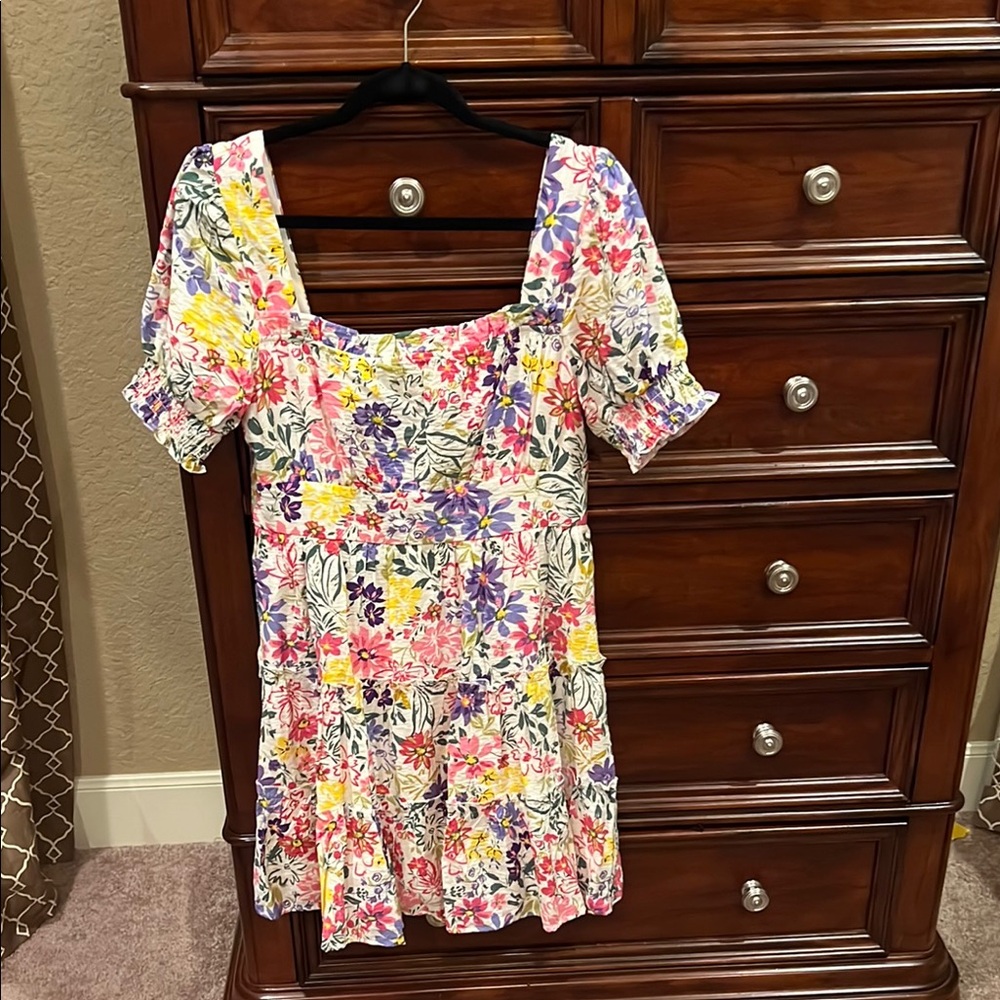 Blu Pepper Floral Dress - Multicolor